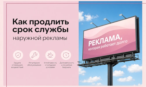 Как продлить срок службы наружной рекламы в Стрежевом