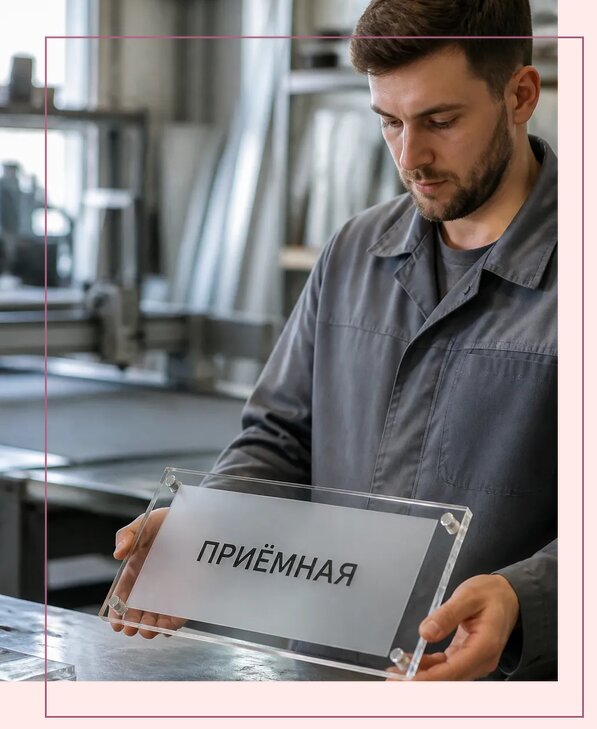 Таблички из оргстекла на заказ в Стрежевом от 3976 р. | Аванза-Стж