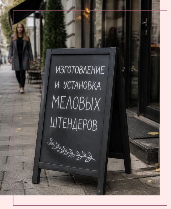 Меловые штендеры в Стрежевом по цене от 6627 р. | Аванза-Стж
